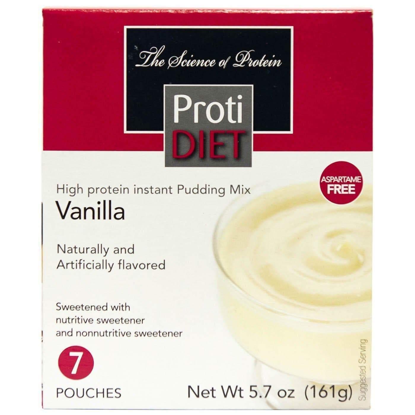 Protidiet High Protein Instant Pudding Mix (75.7 oz Pouches) Vanilla