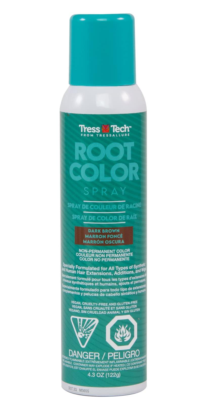 TressTech Root Color Dark Brown - Long-Lasting Hair Coverage for ...