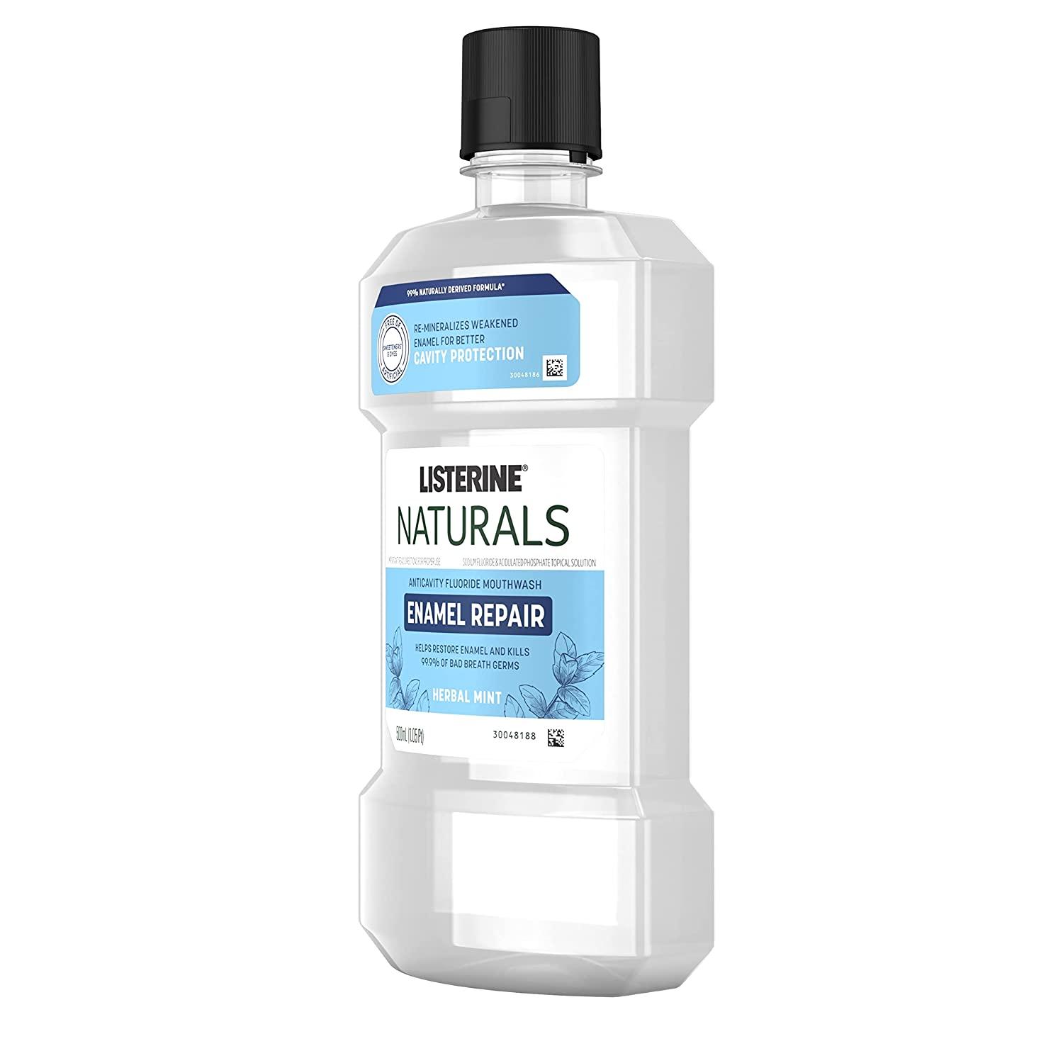 Listerine Naturals Enamel Repair Mouthwash with Mineral Sodium Fluoride