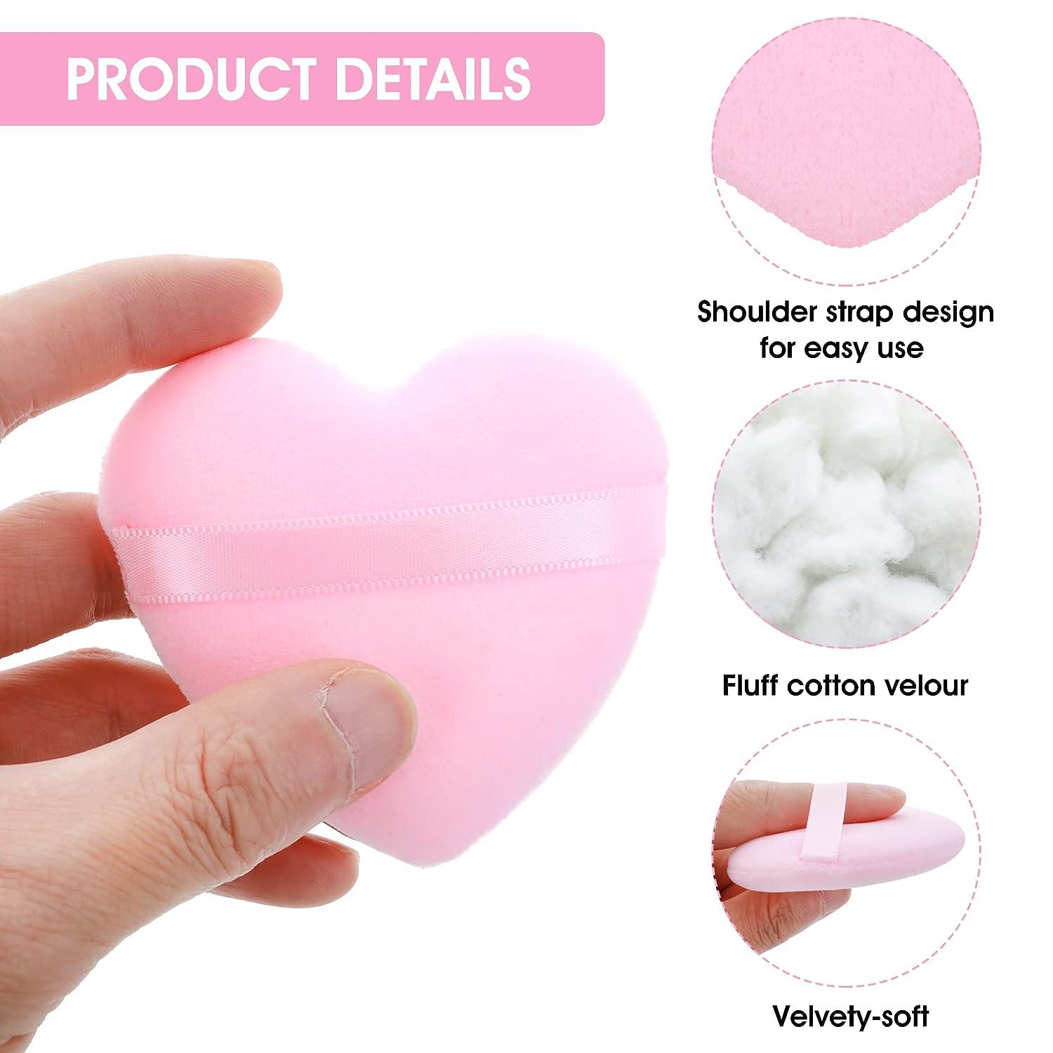 FOMIYES Heart Shaped Puff 9 pcs Oblique Makeup Small and Wet Up