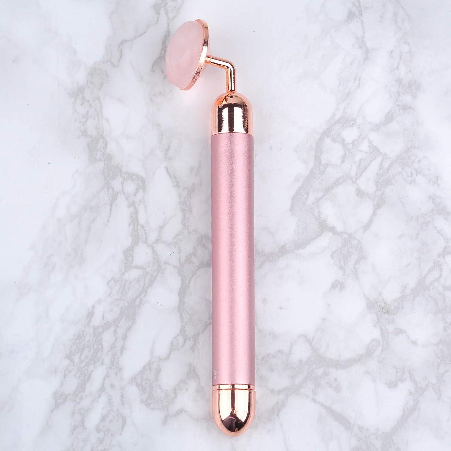 HOTACE Electric Vibrating Jade Roller Face Massager - 100% Natural Rose  Quartz Skin Care Tool (Pink) | Buy Now with Express International Delivery  | GoSupps.com