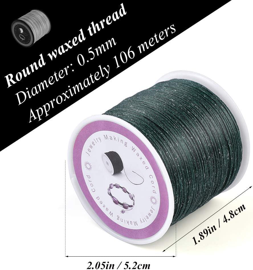 0.5mm Waxed Cord 116 Yards Waxed Polyester Cord Purple Waxed