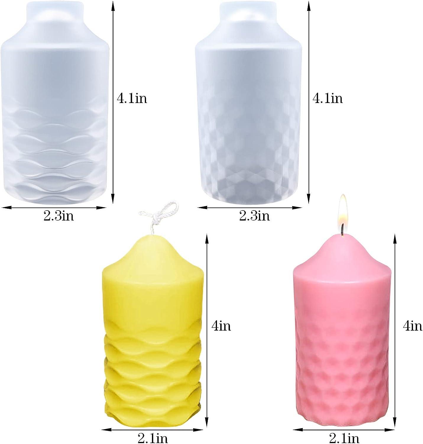 Silicone World Cylinder hexagon Silicone Mold DIY Epoxy Resin mold Candle  Mould Aromatherapy Candle Wax Molds Clay Plaster Mould
