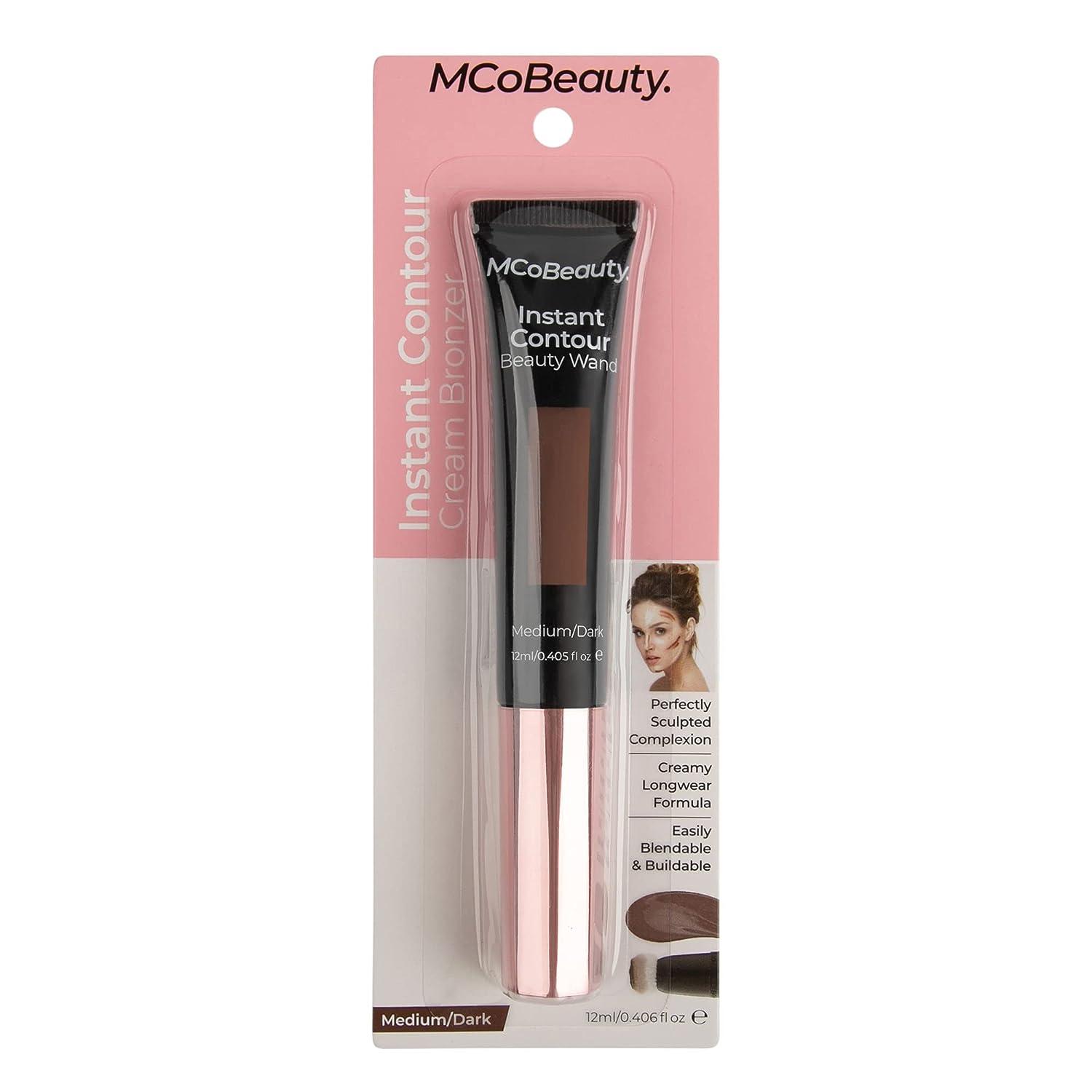 MCoBeauty Instant Contour Beauty Wand - Achieve Perfectly Sculpted  Complexion - No Harsh Lines Or Edges - Defines Features - Blends Seamlessly  Into Skin - Buildable Formula - Medium/Dark - 0.4 Oz