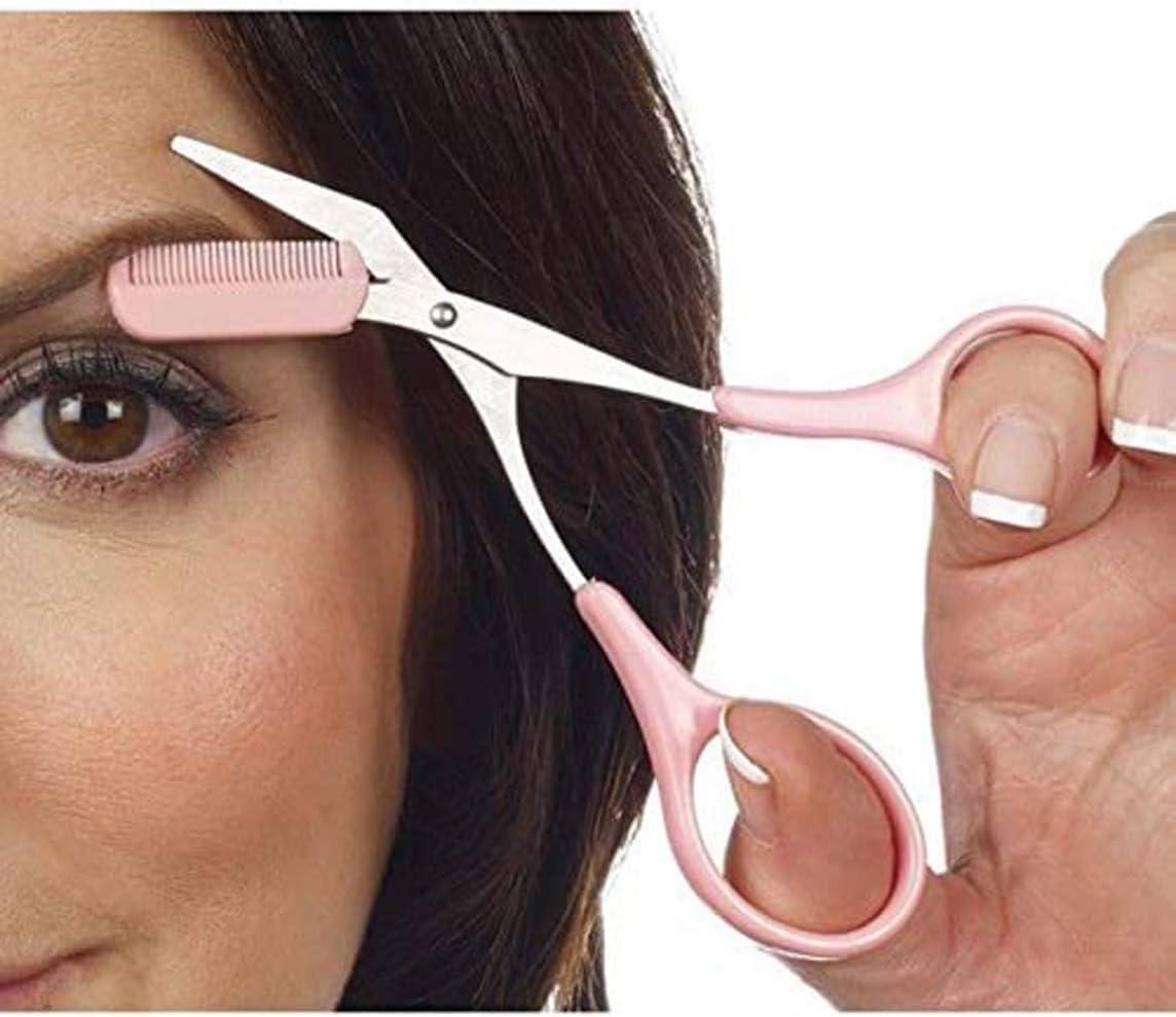 Eyebrow Trimmer Scissors with Mini Comb | Perfect Tool for Shaping and Trimming  Eyebrows at Home | Makeup Tools for Men and Women