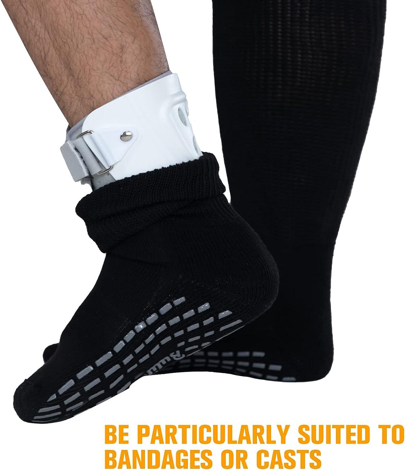 Bulinlulu Extra Wide Socks for Swollen Feet-4 Pairs Extra Wide