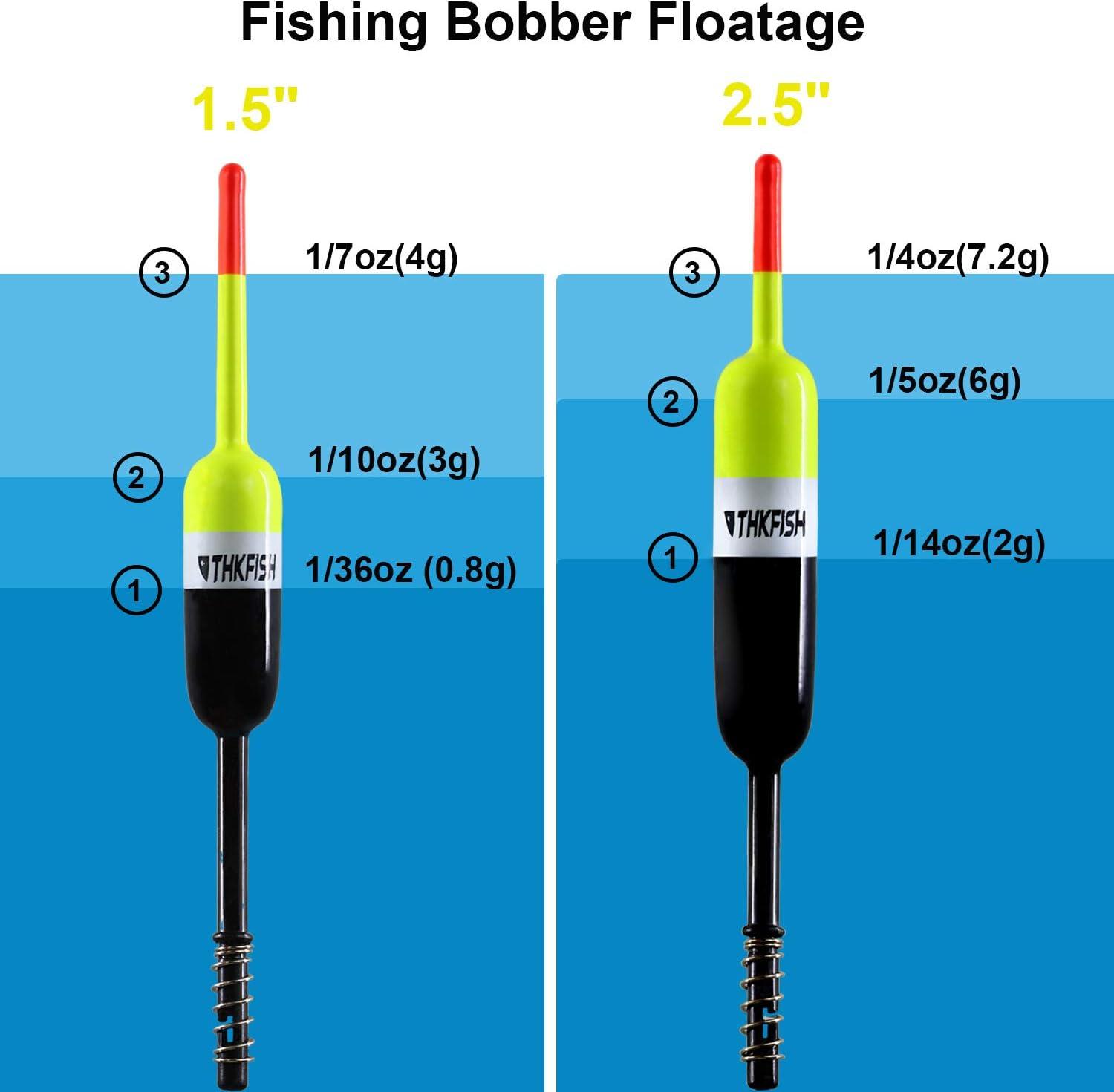 THKFISH Fishing Bobbers Slip Bobbers for Crappie Fishing 10pcs - Main Image