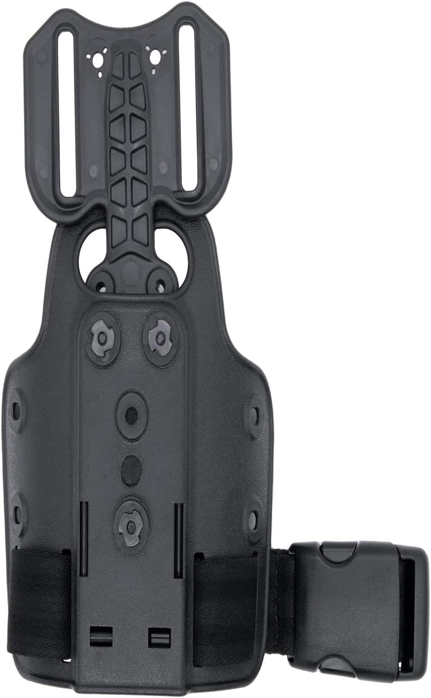 Safariland Drop Flex Adapter with Leg Shroud Assembly Polymer Black