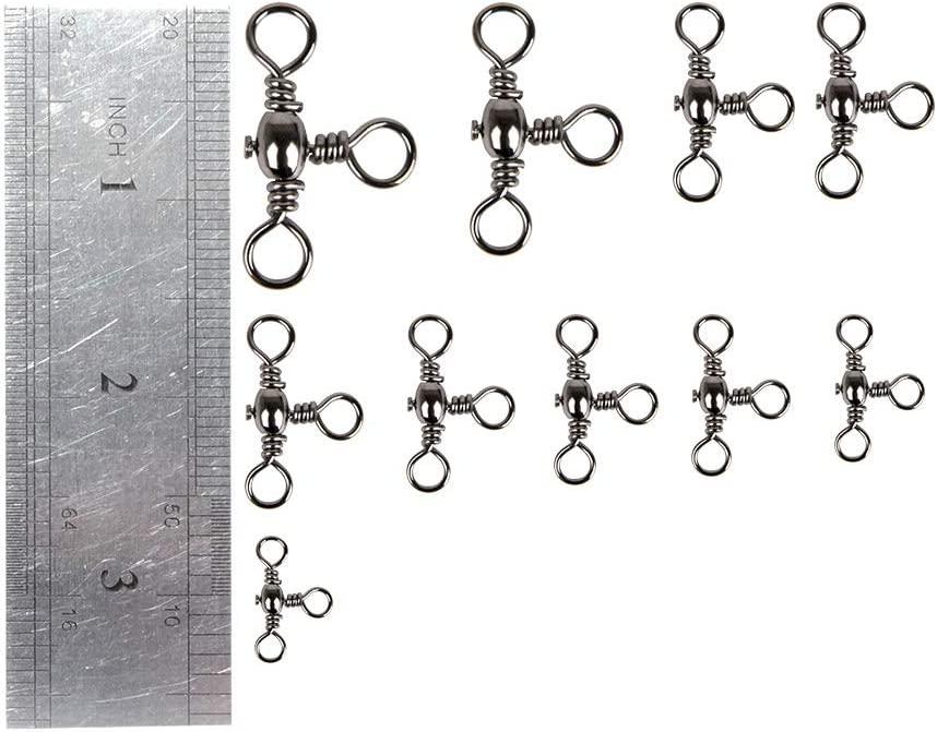 Dr.Fish 30 Pack Fishing 3 Way Swivels, 35175LB, Three Way Fishing