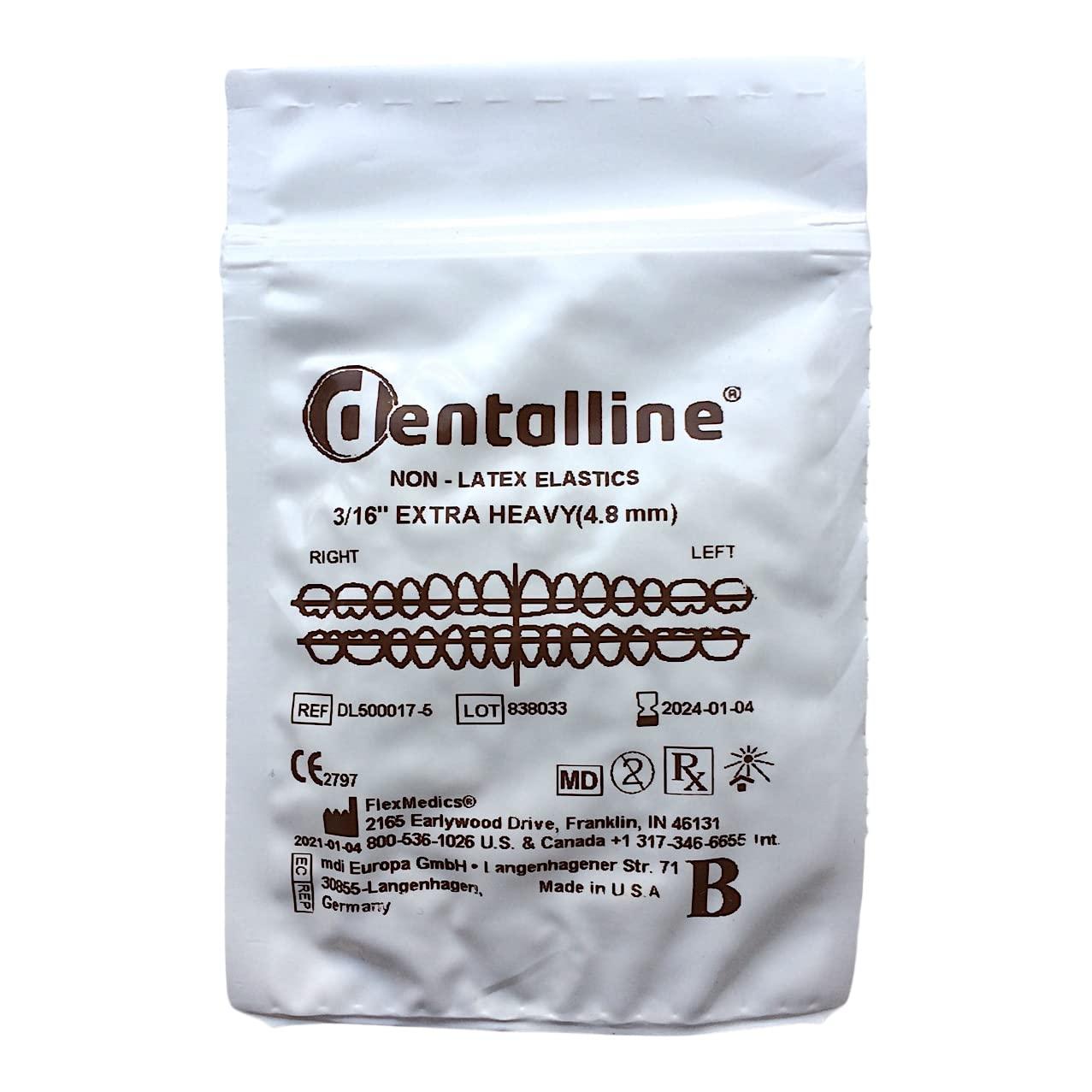 Buy Snorflex Dentalline Intraoral Dental Elastics - Latex-Free Rubber ...
