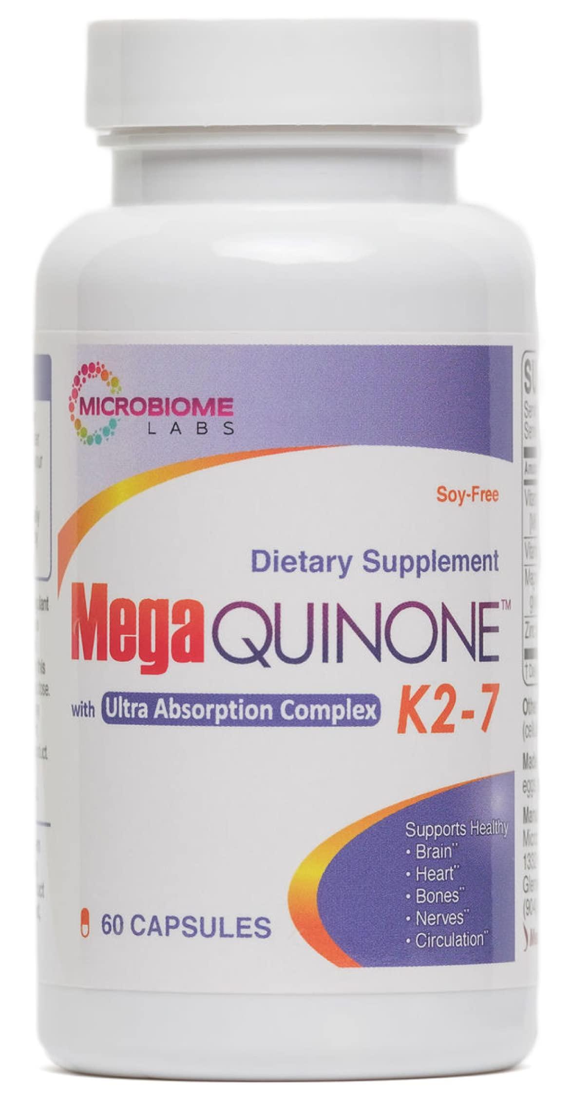 Microbiome Labs MegaQuinone Complete Vitamin K Supplement HighDose