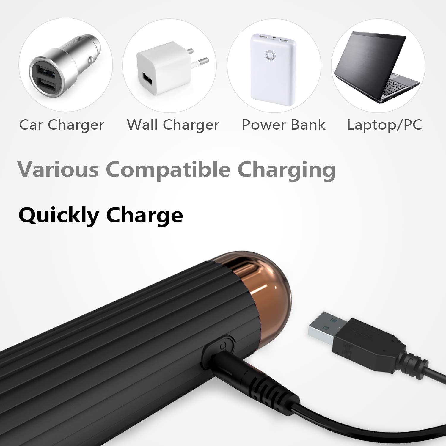 SENDRY Mini Cordless Wand Massager - 160 Vibration Modes - Waterproof &  Rechargeable (Black) | Buy Now with Express International Delivery |  GoSupps.com
