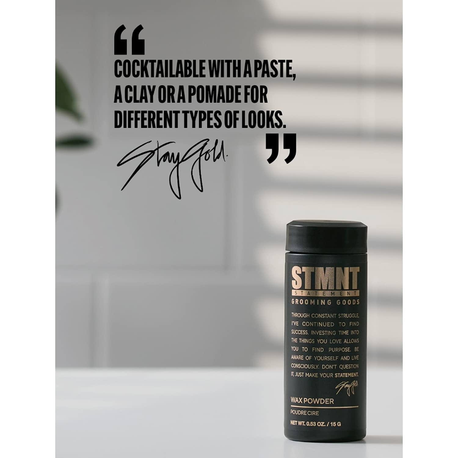 STMNT Grooming Goods Wax Powder, 0.53 oz SemiMatte Finish Added