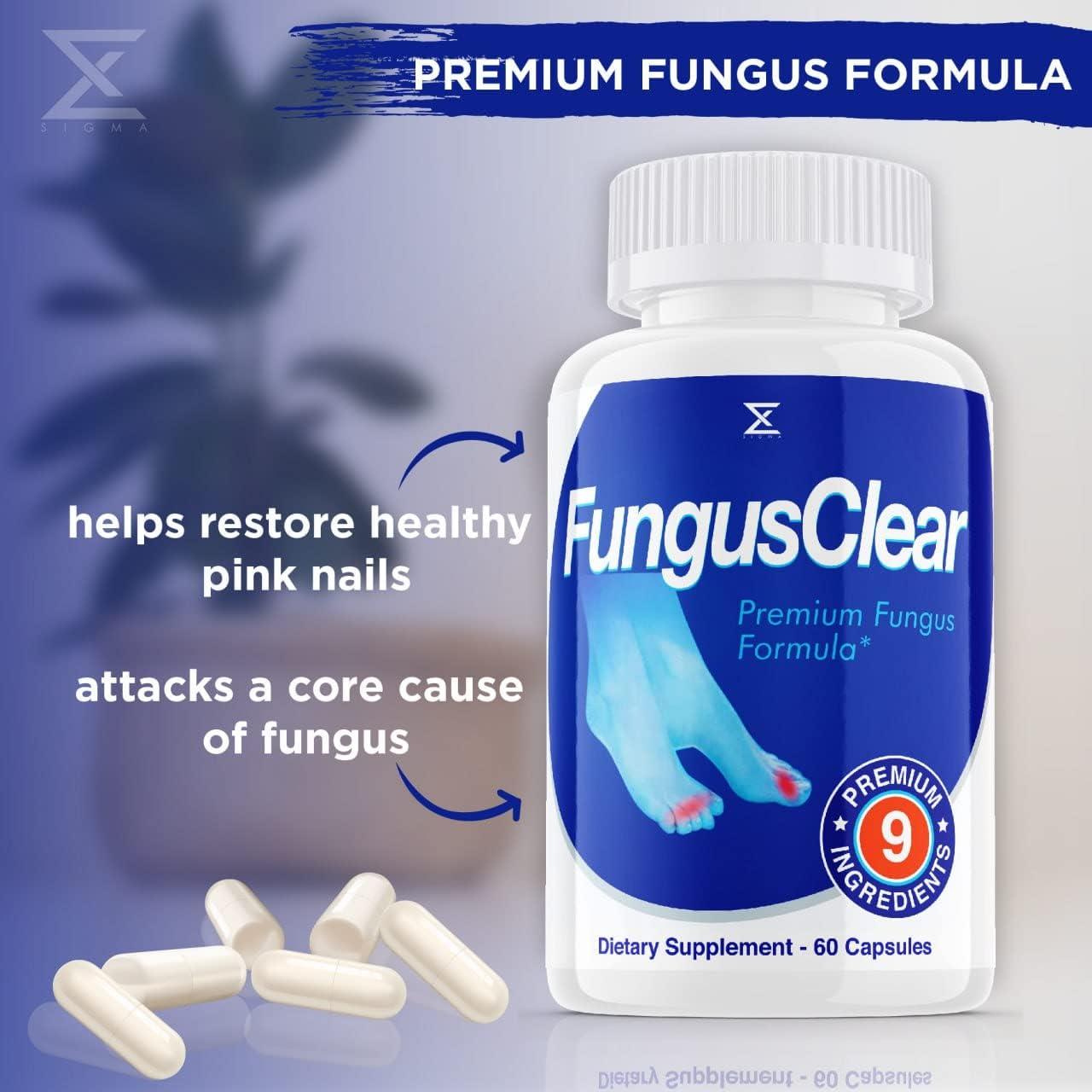 Fungus Clear Probiotic Pills for Nails 60 Capsules FungusClear