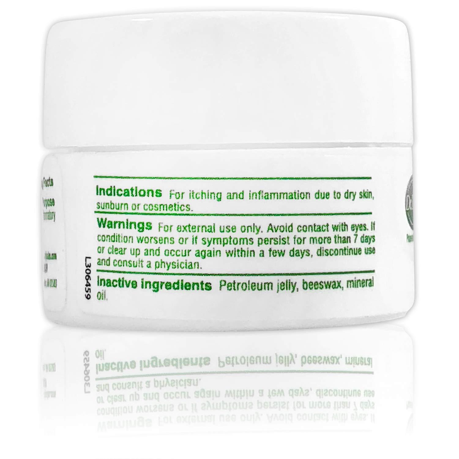 Dr. Dan's Cortibalm Jar 1 Pack for Dry Cracked Lips Healing Lip Balm Jar for Severely