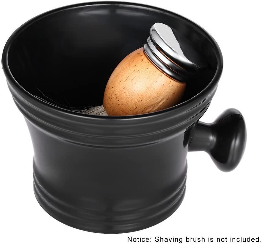 Shaving Mug Anself Man's Plastic Shaving Bowl with Handle Soup Bowl