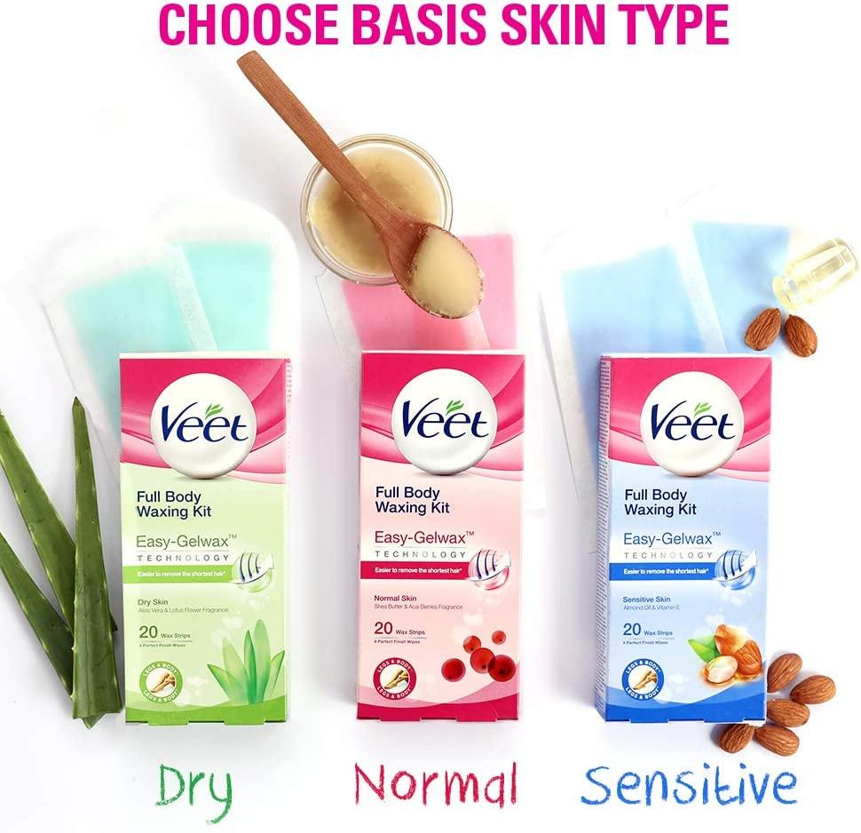 Veet full body wax strips clearance