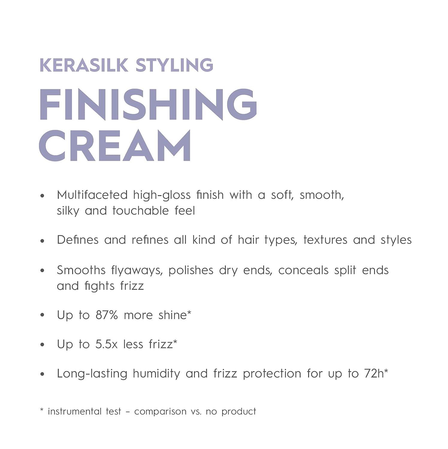 KERASILK Finishing Cream Smooth Flyaways, Fight Frizz, Define, Refine