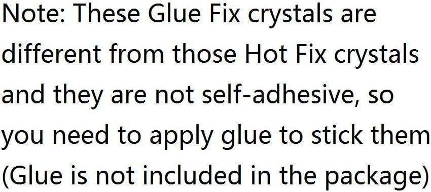 Jollin Glue Fix Crystal AB FlatBack Rhinestones(ss20 1440pcs) ss20 1440pcs Crystal  Ab