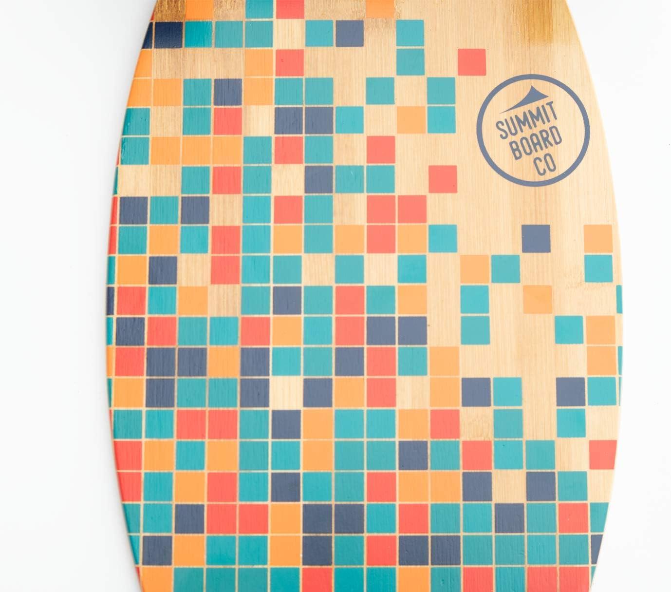 Summit Board Co Short Longboard Skateboard Deck with Precision Bearings