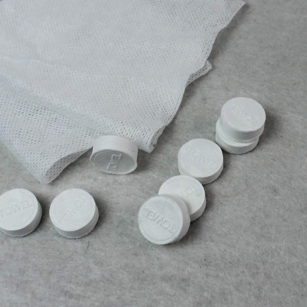 100 PCS Portable Compressed Towel Tablets, Disposable