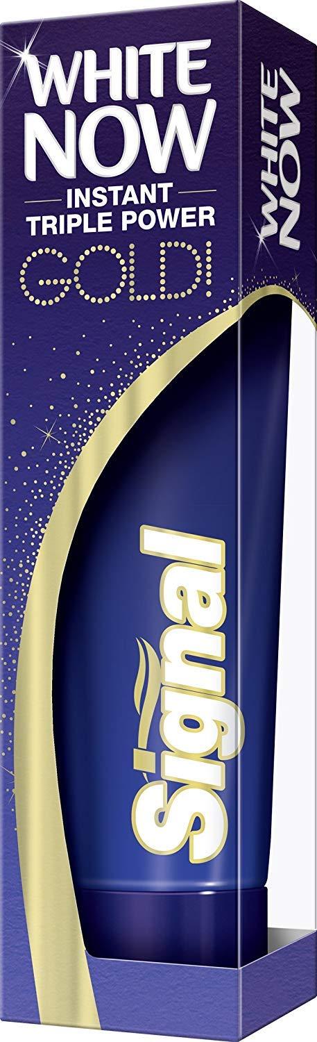 Signal White Now Gold Toothpaste 75ml (3-Pack) - Brighten Your Smile ...
