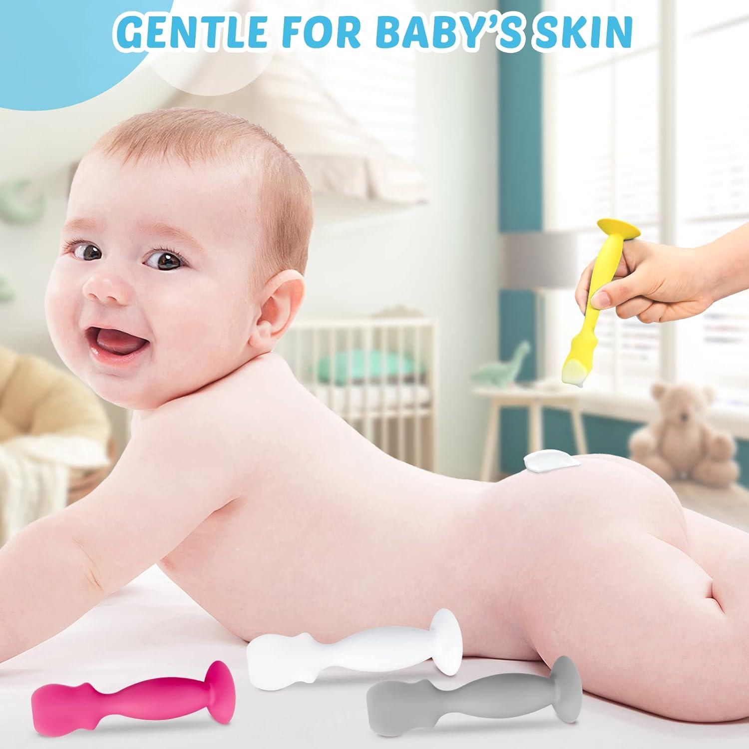 6 Pack Soft Silicone Baby Diaper Cream Spatula Applicator Diaper Rash