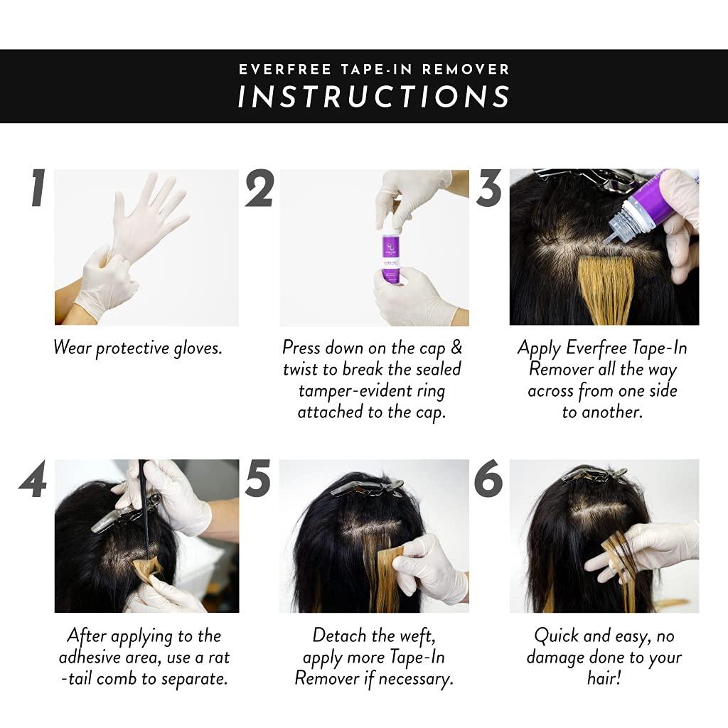 EverFree TapeIn Remover, Salon Quality Tapein & Skinweft Hair