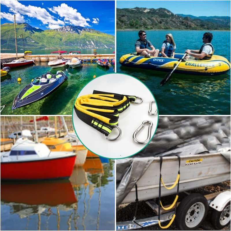 Sailortenx Boat Ladder Rope Inflatable Boat Rope Ladder 3 Step Marine