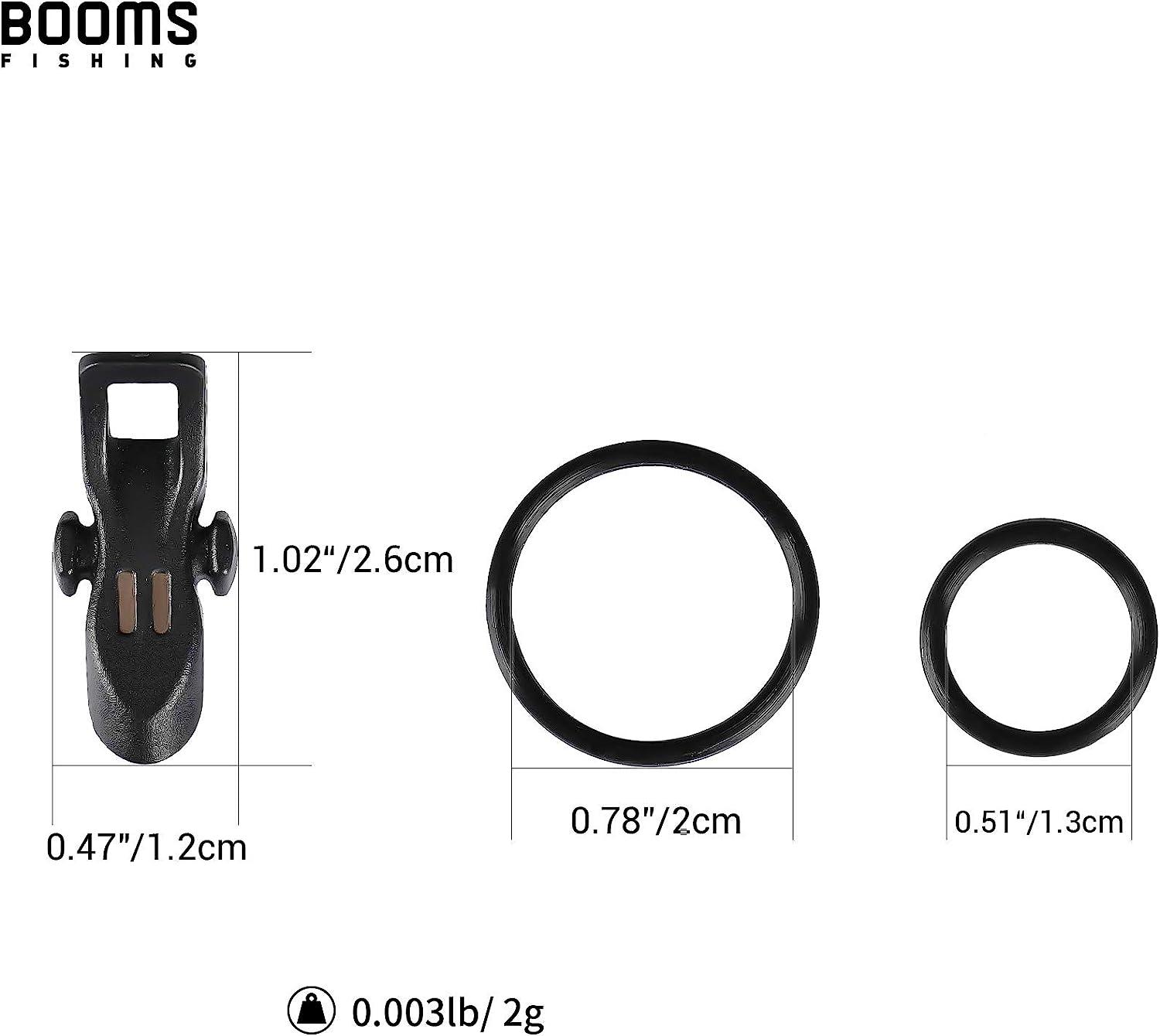 Booms Fishing HK1 Magnetic Hook Keeper Black(4pcs)