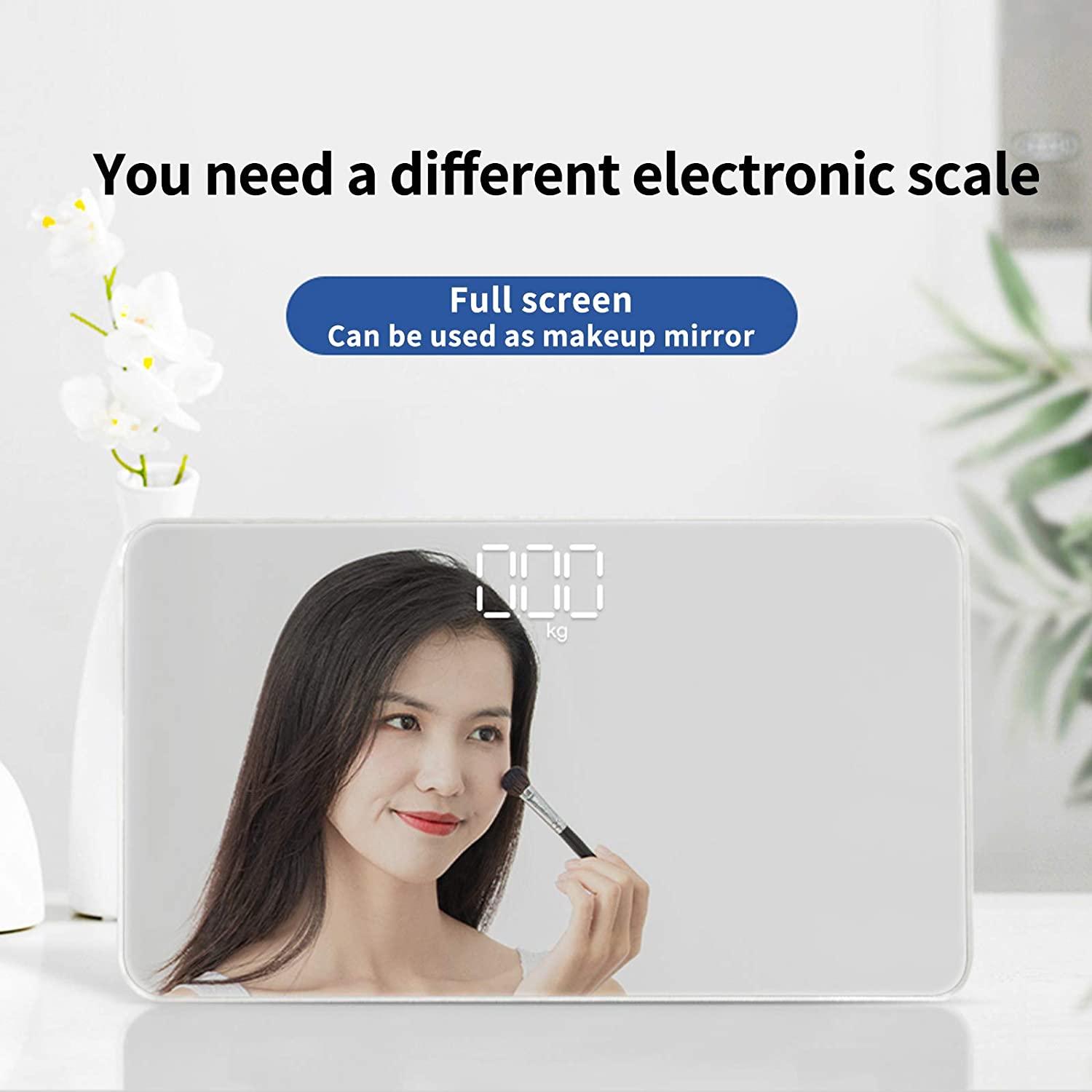 Travel Scale for Body Weight Venugopalan Small Portable Body Weight Scales  Digital Bathroom Mirror Scale Mini Electronic Scale for Personal Health Body  Tape Measure Included (Battery)