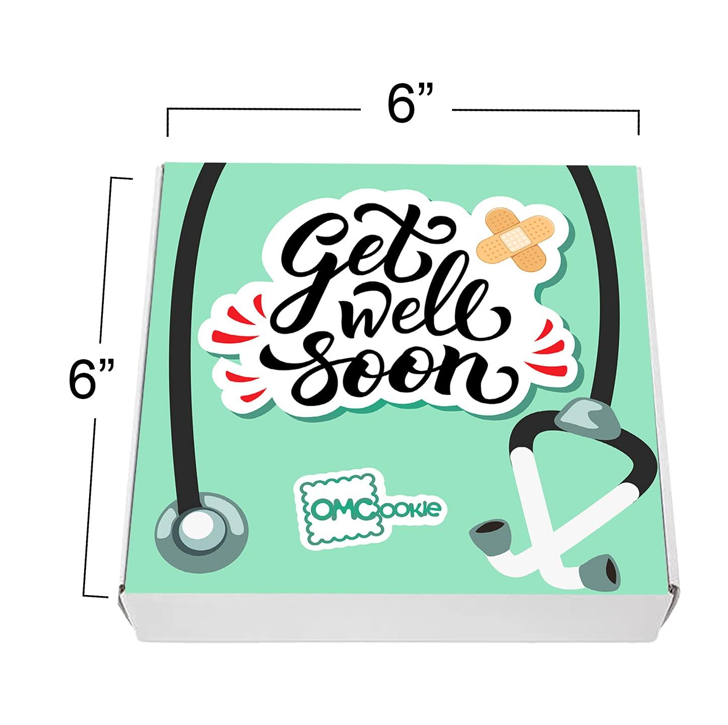 Get Well Soon Gift Cookies Basket Box 4 PACK For Kids and Adults After