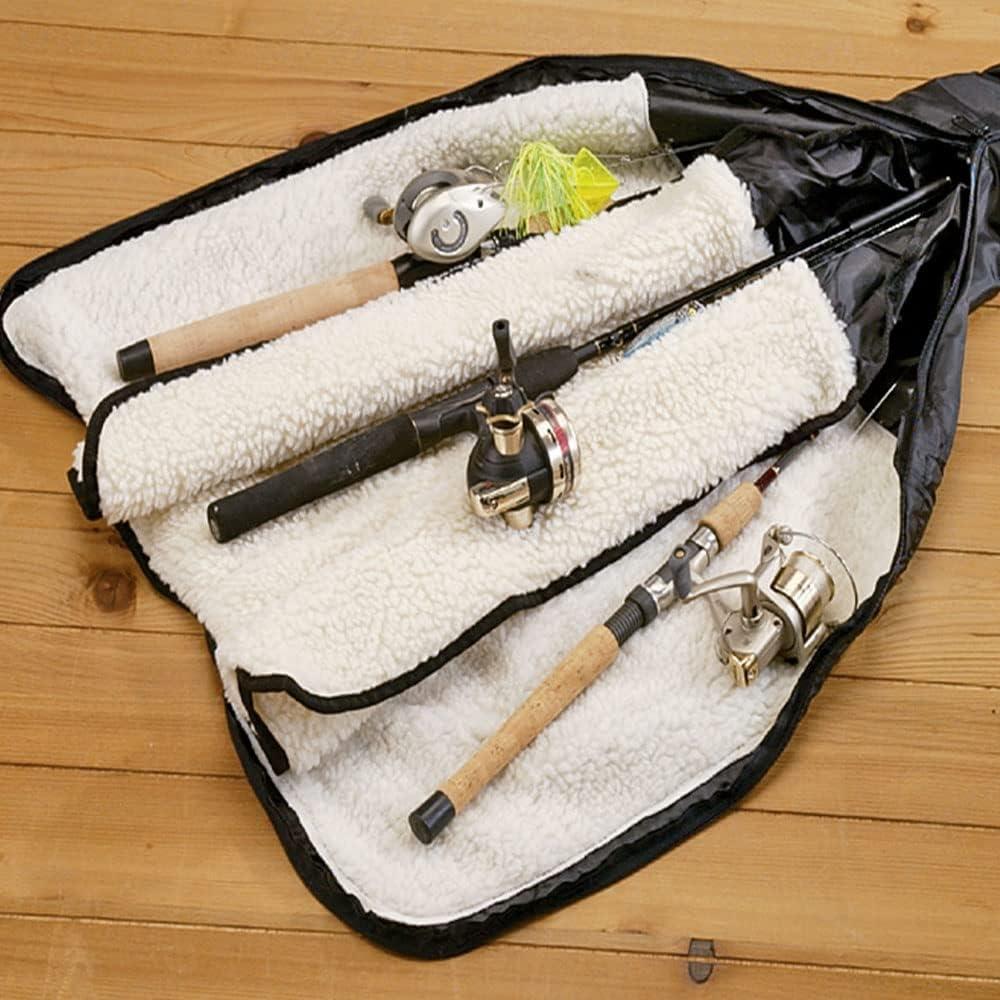 Guide Gear, 3 Fishing Rod and Reel Case, Travel Storage Bag, Pole