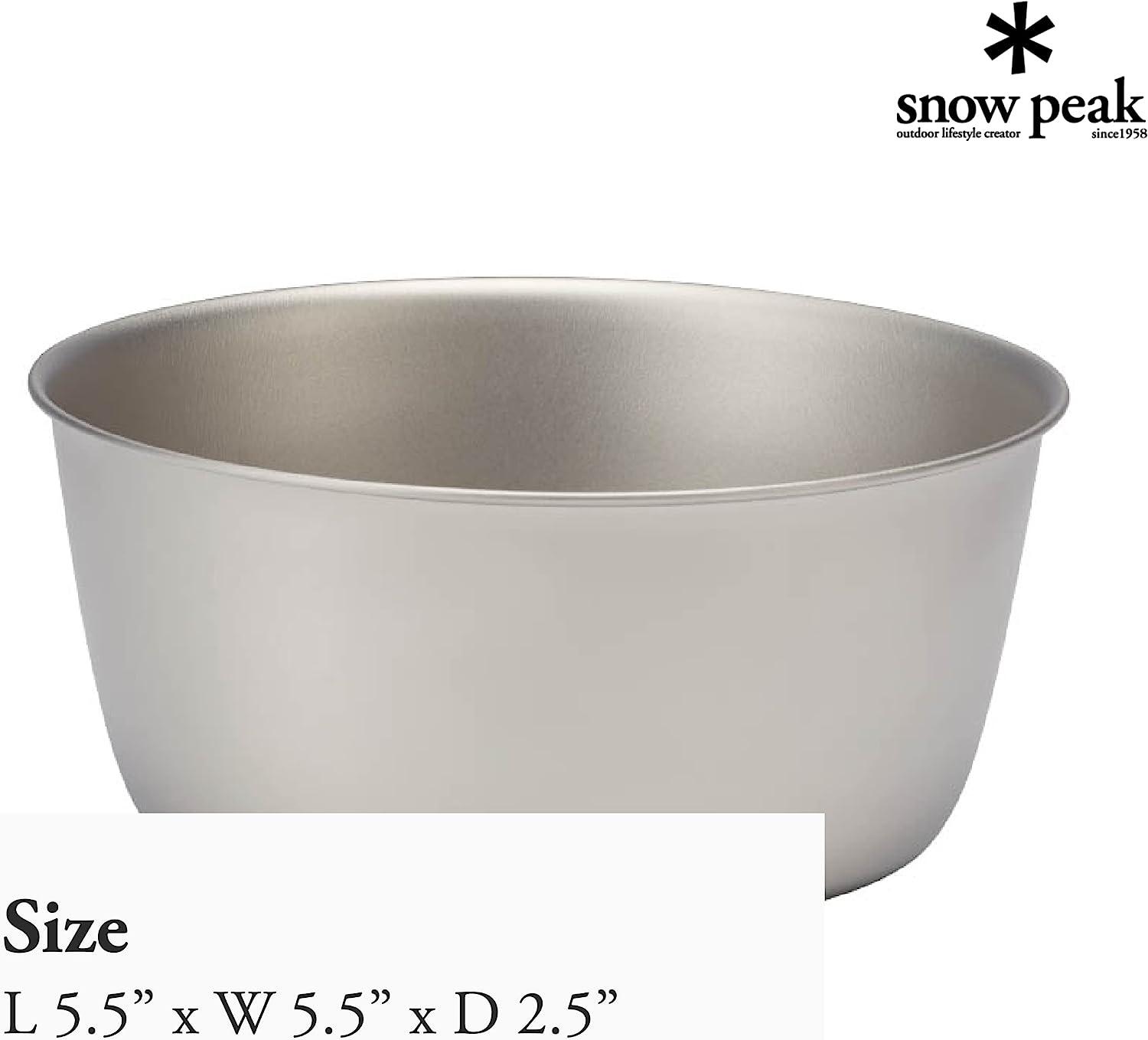 Snow Peak Trek Titanium Bowl - Ultralight & Durable Camping
