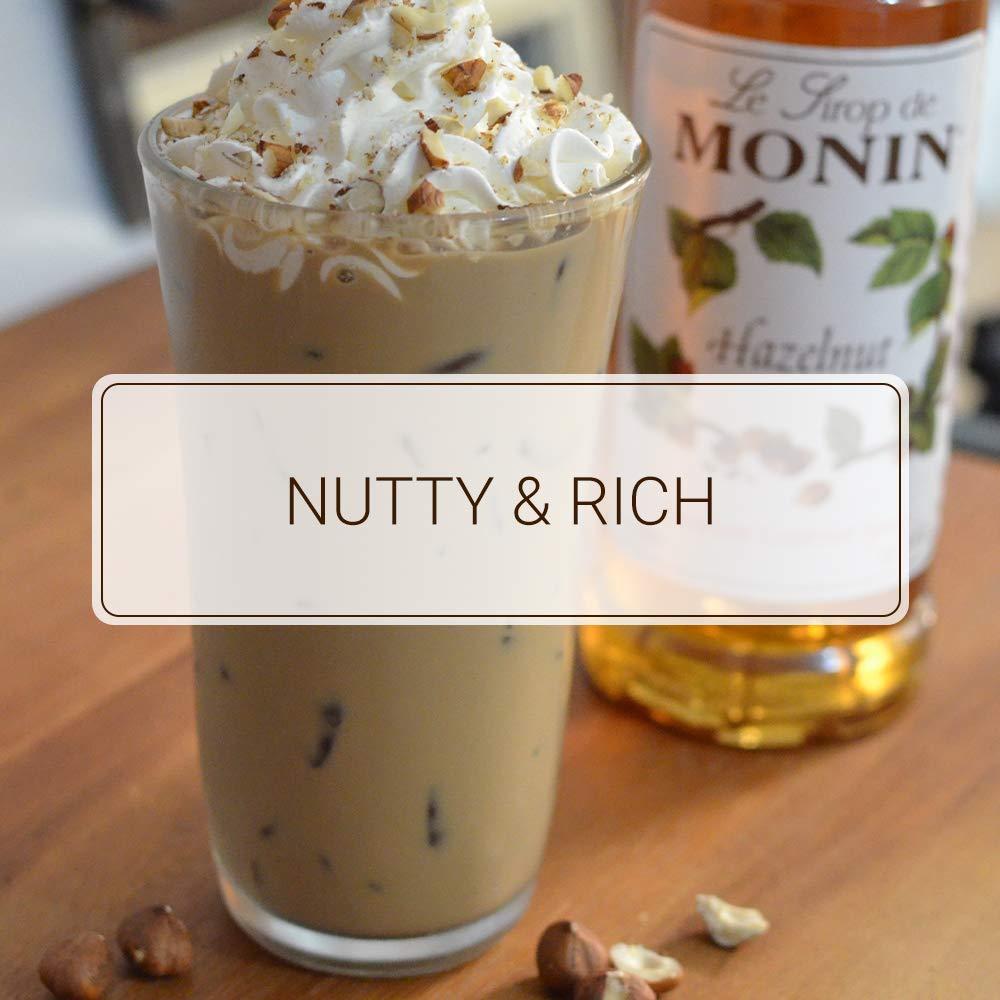 Monin - Hazelnut Syrup, Nutty Taste of Caramelized Hazelnut, Natural  Flavors, Great for Mochas, Lattes, Smoothies, Shakes, and Cocktails,  Non-GMO, Gluten-Free (750 ml) 25.4 Fl Oz (Pack of 1)