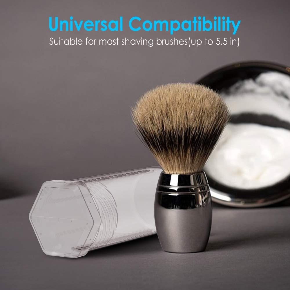 Travel Shaving Brush Case & Holder Stand by Enerfort Adjustable