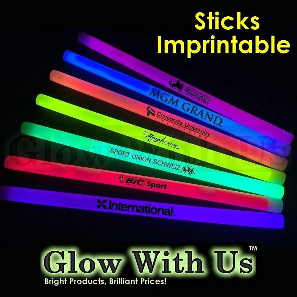 Glow Sticks Bulk Wholesale, 25 6” Industrial Grade Blue Light Sticks.  Bright Color, Glow 12-14 Hrs, Safety Glow Stick with 3-Year Shelf Life