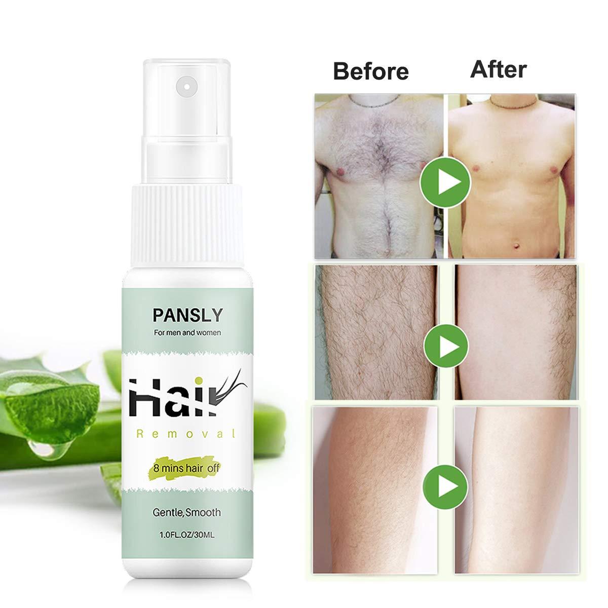 Hair Removal Spray,8 Minutes Hair Off Hair Removal Spray Legs Arms Gentle Hair  Remover for Face, Underarm, Arm, Leg, Bikini,Non-Irritating Depilatories  Product for Women and Men,30ML