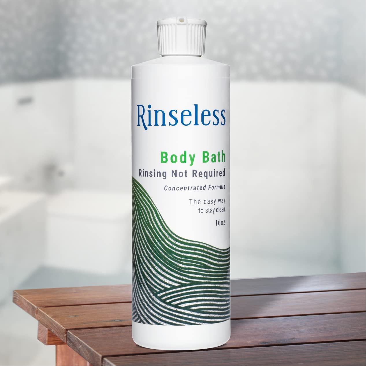 Rinseless Waterless Body Bath Wash 16 Oz No Water Rinse Needed