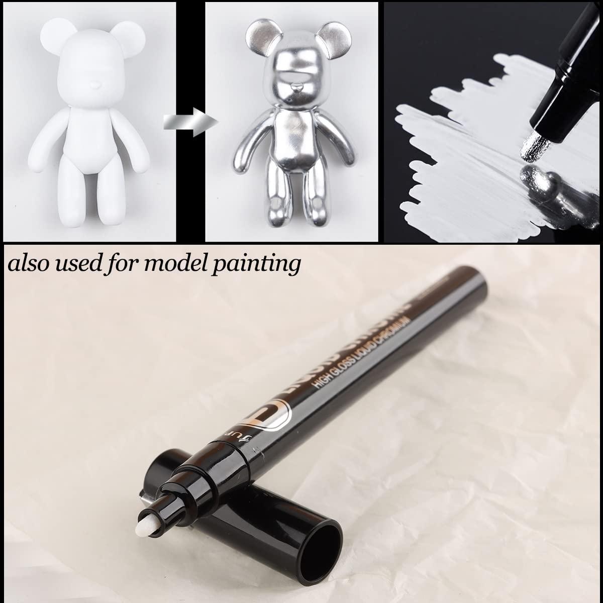 2pcs/set Mirror Chrome Gold Nail Art Pens Metallic Paint Nail Pen Art Lines  Drawing Pens DIY Painting Nail Graffiti Pen - AliExpress
