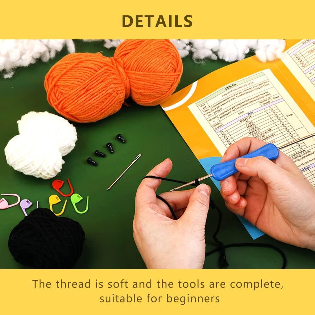 SOCNITC Beginner Crochet Kit Crochet Animal Kit and Knitting