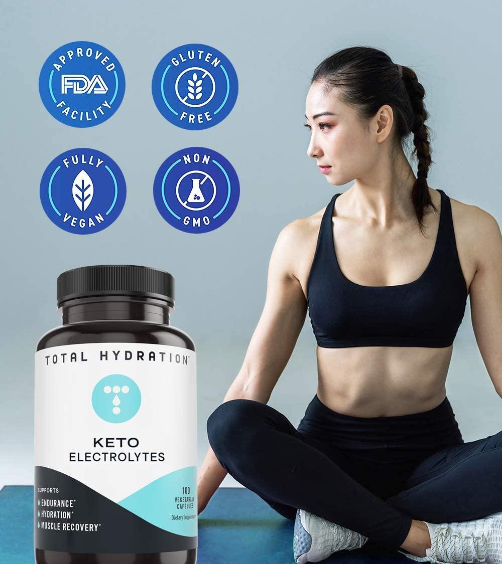 Total Hydration Keto Electrolyte (100ct) Electrolyte Pills for
