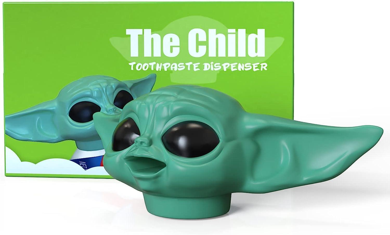 2022 Baby Yoda Toothpaste Cap Dispenser for Kids and Adults Funny