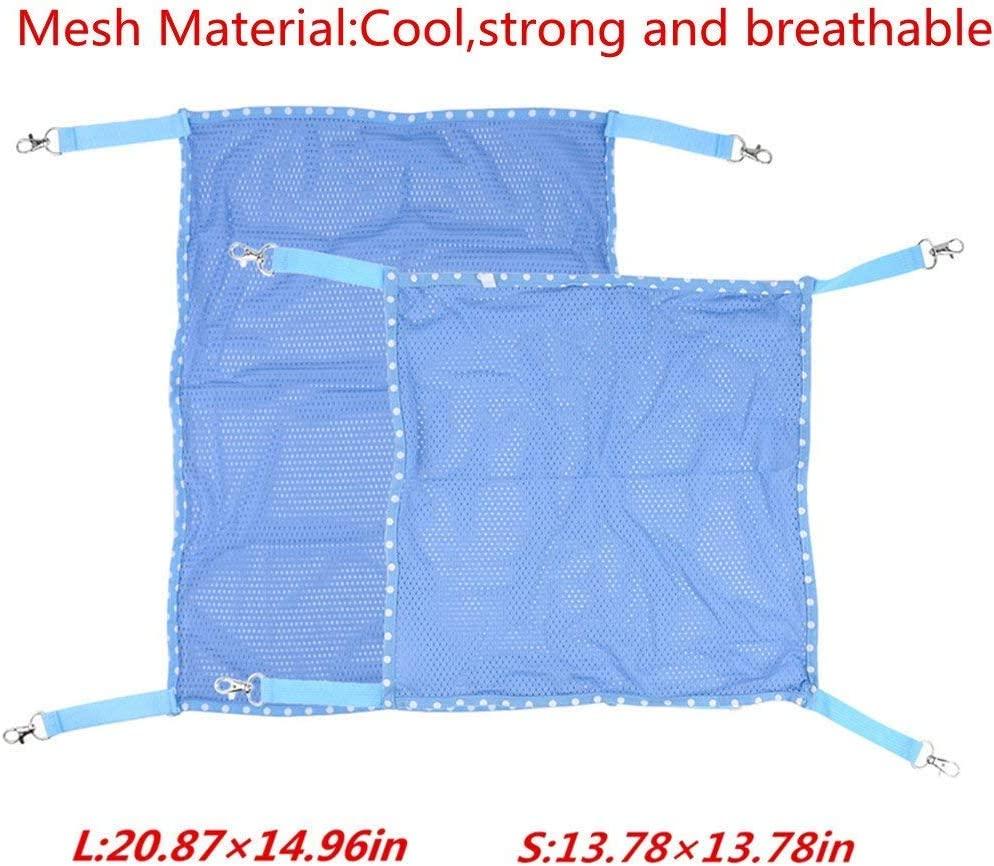 Winnsty Cat Hammock Summer Breathable Mesh Pet Hammock Bed Under