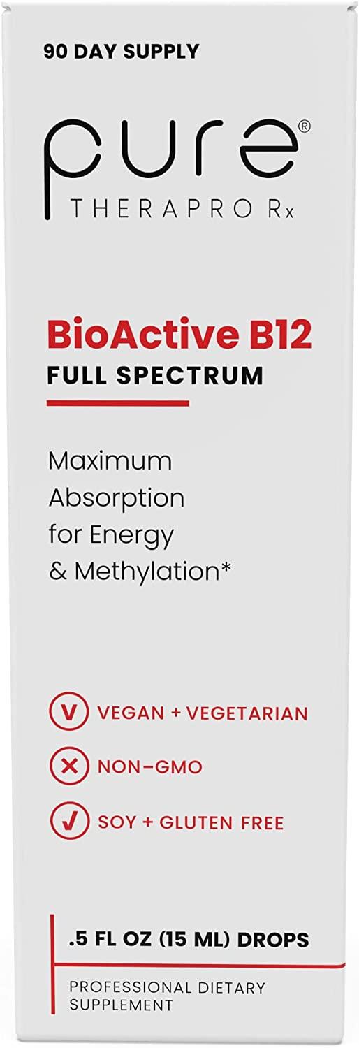 BioActive Vegan Vitamin B12 Sublingual Liquid Supplement B12 Liquid