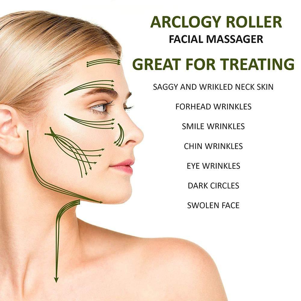 Jade Face Massage Roller Massager Tool Facial Hand Eye Neck Body Anti  Ageing New