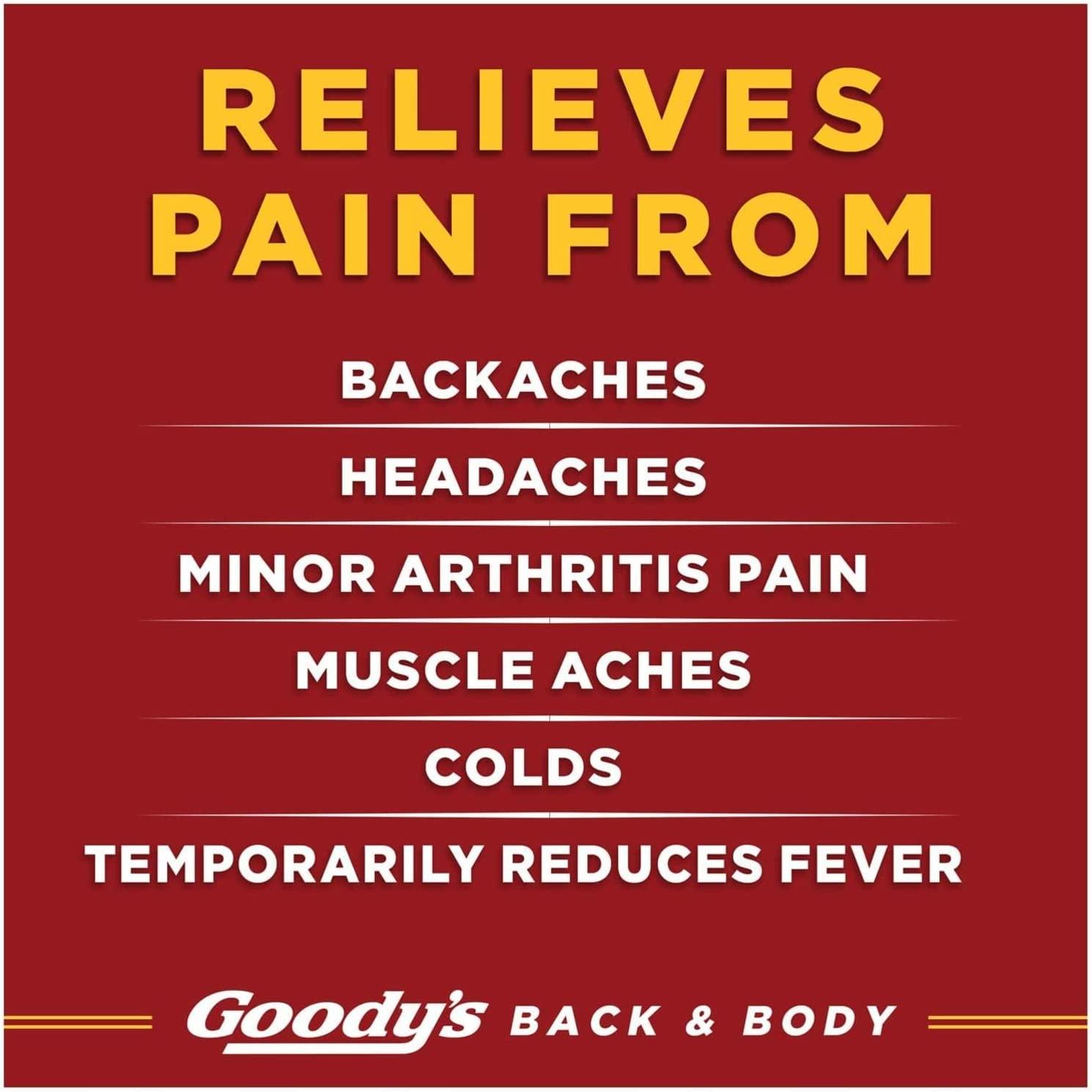 Goody's Back and Body Pain Relief Powder 24 Dissolve Packs, 24
