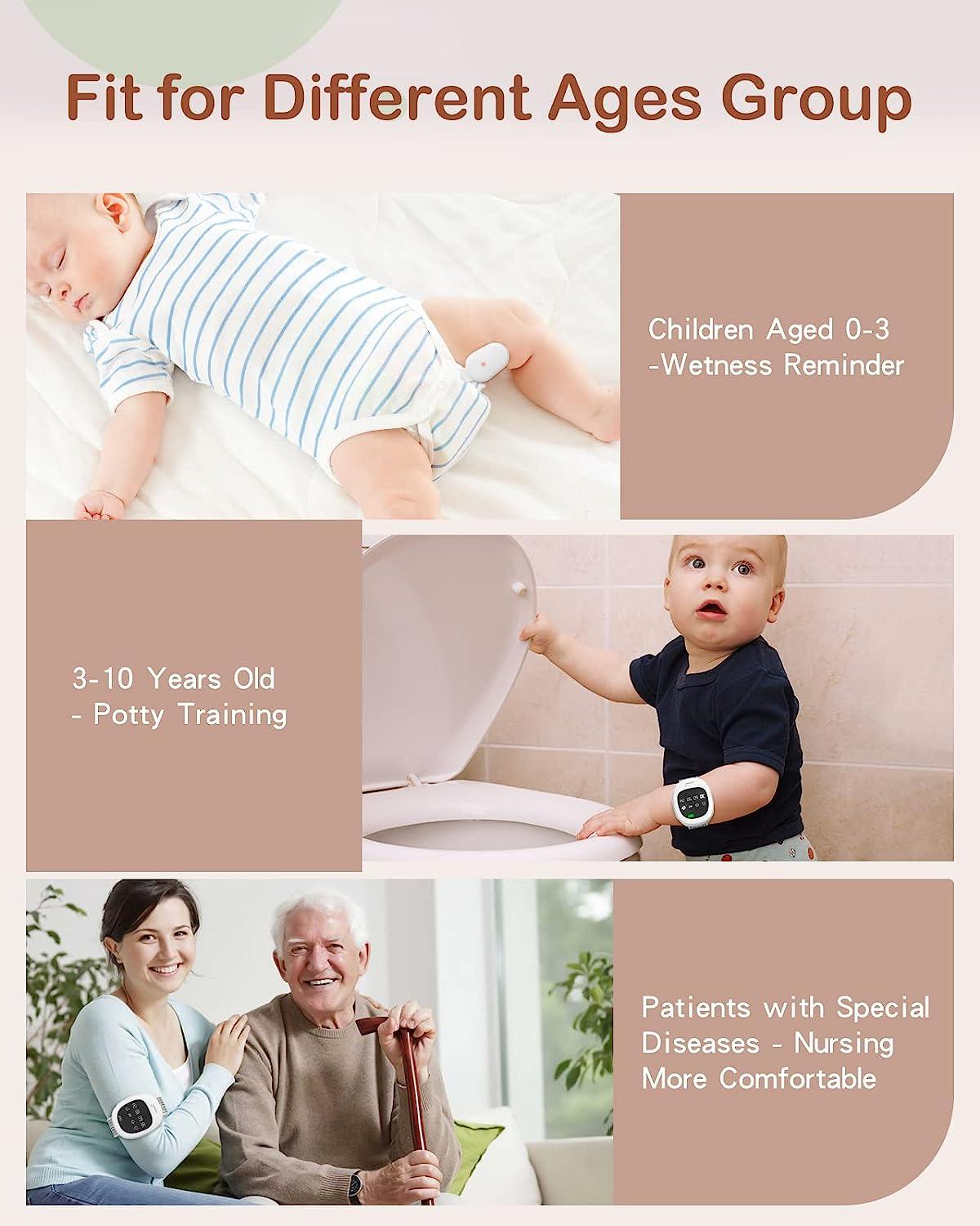 2in1 Upgraded Wireless Bedwetting Alarm & Potty Watch, GROWNSY