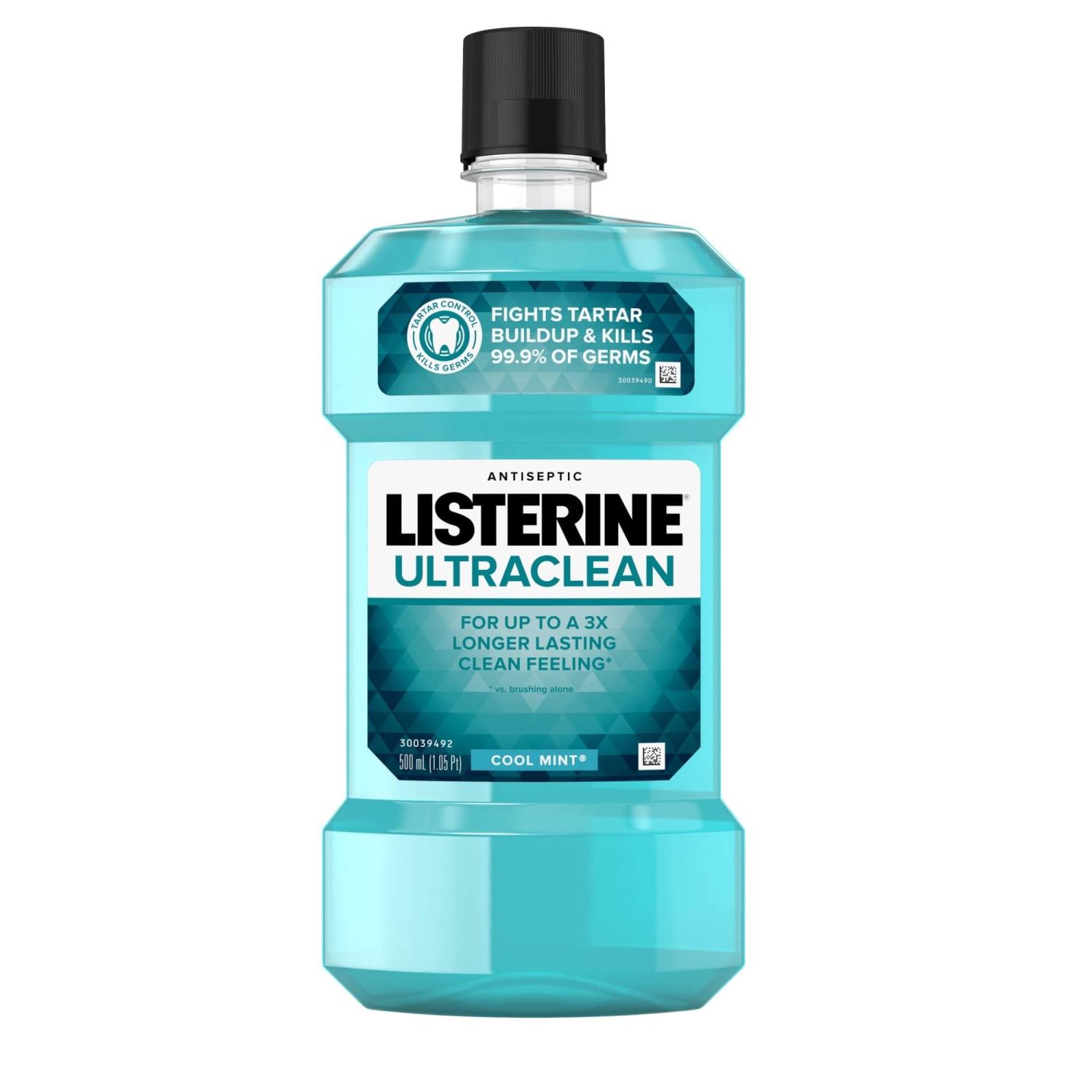 Listerine Antiseptic Mouthwash - Cool Mint 500mL
