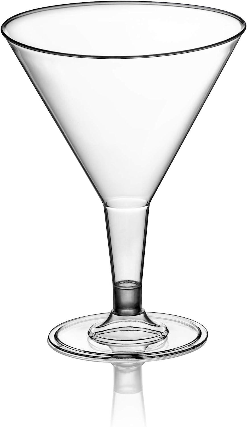 Premium PSD  Stainless steel martini glasses mockup, dropped